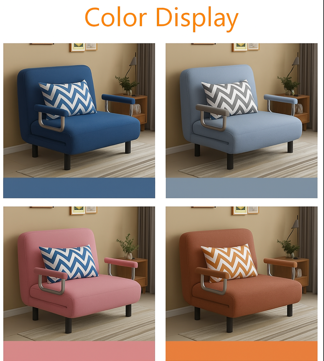 PRACTICAL FOLDING SOFA BED LEISURE LOUNGER