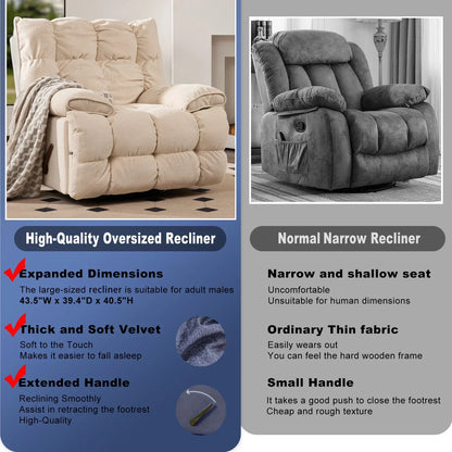 KingSize Rocker Recliner Chair