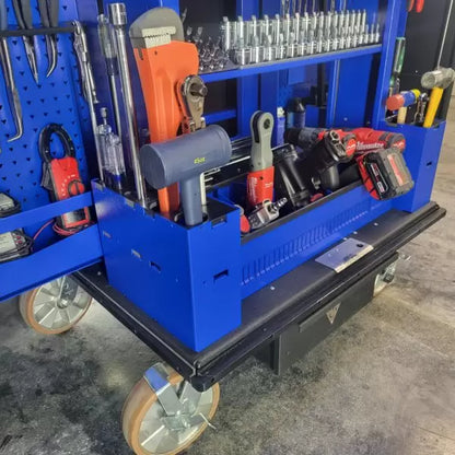 FOLDABLE MOBILE TOOL CART WITH 1100 TOOLS