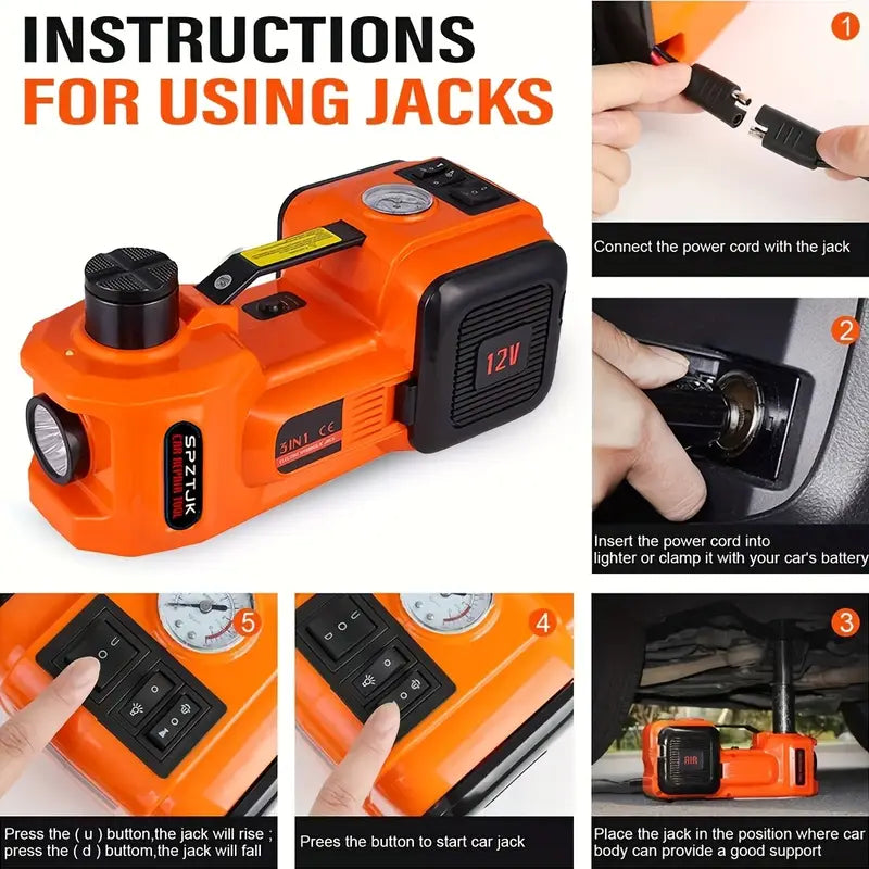 Battery Powered Electric Car Jack Kit
