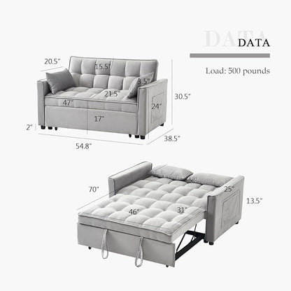 3-in-1 Convertible Sofa Bed