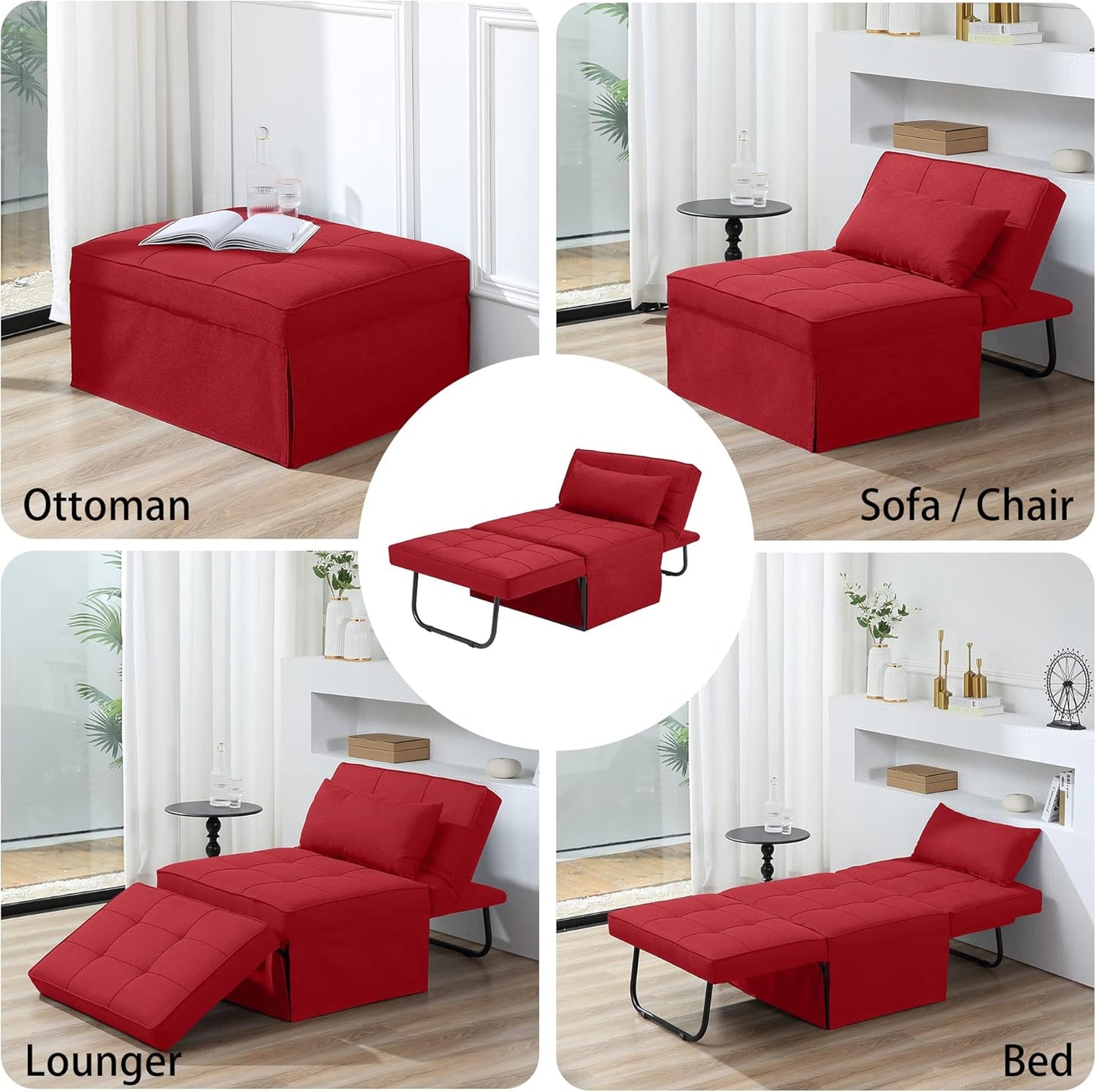 4 in 1 Multi-Function Folding Ottoman