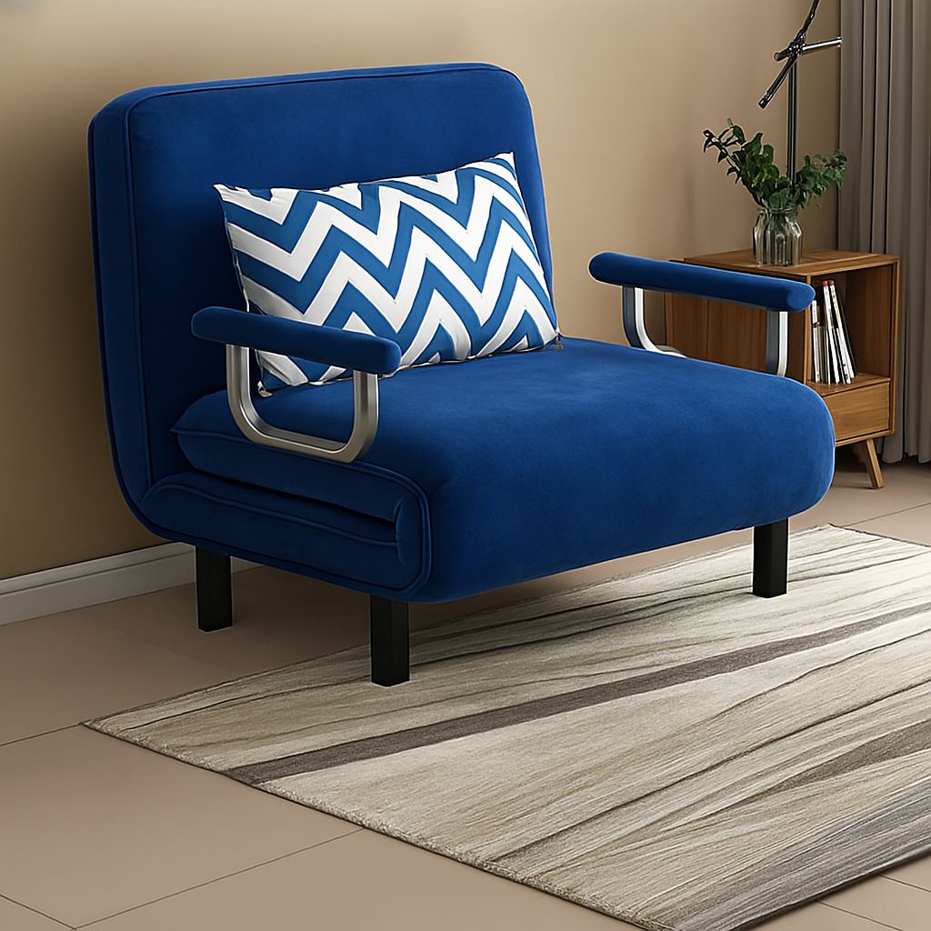 PRACTICAL FOLDING SOFA BED LEISURE LOUNGER