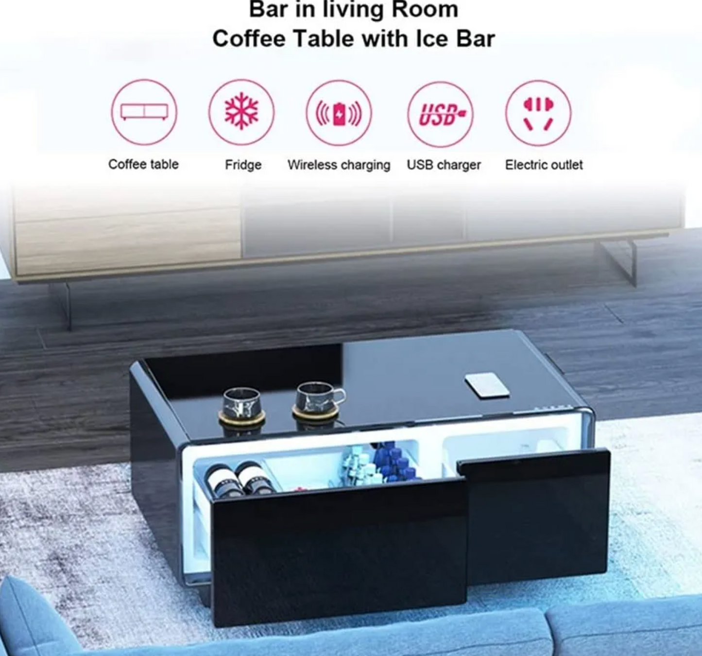 ALL-IN-ONE SMART COFFEE TABLE