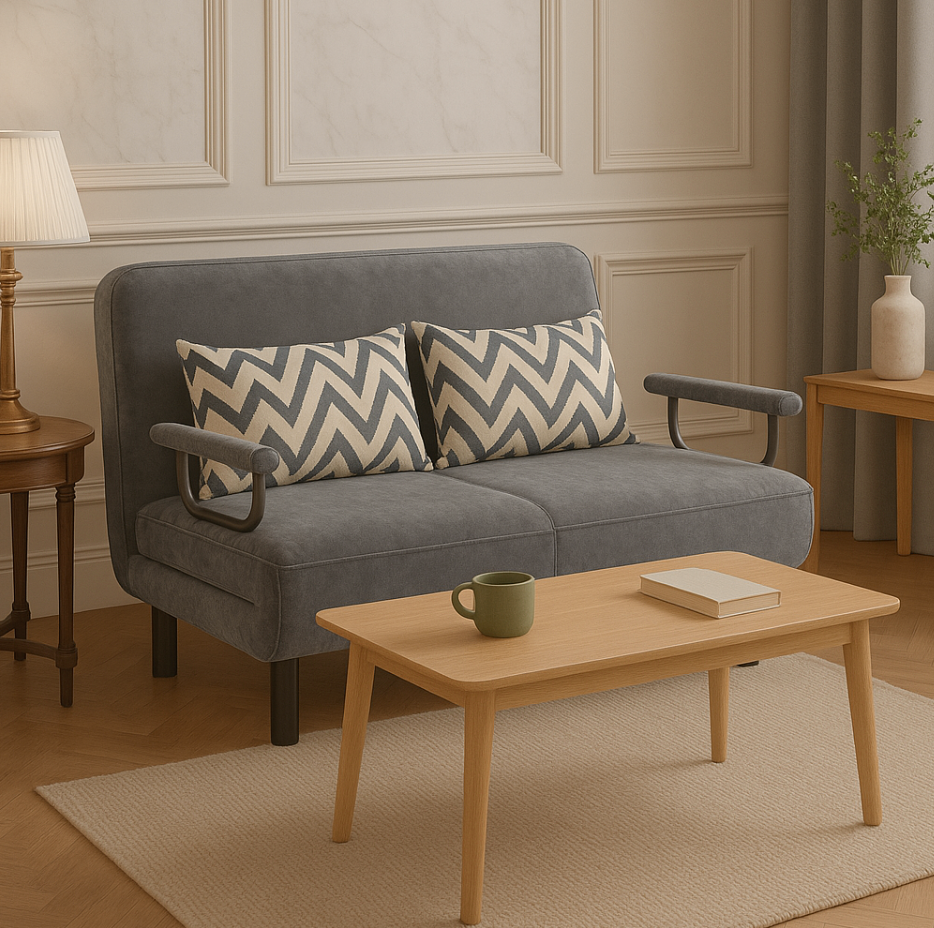 PRACTICAL FOLDING SOFA BED LEISURE LOUNGER