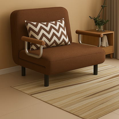 PRACTICAL FOLDING SOFA BED LEISURE LOUNGER