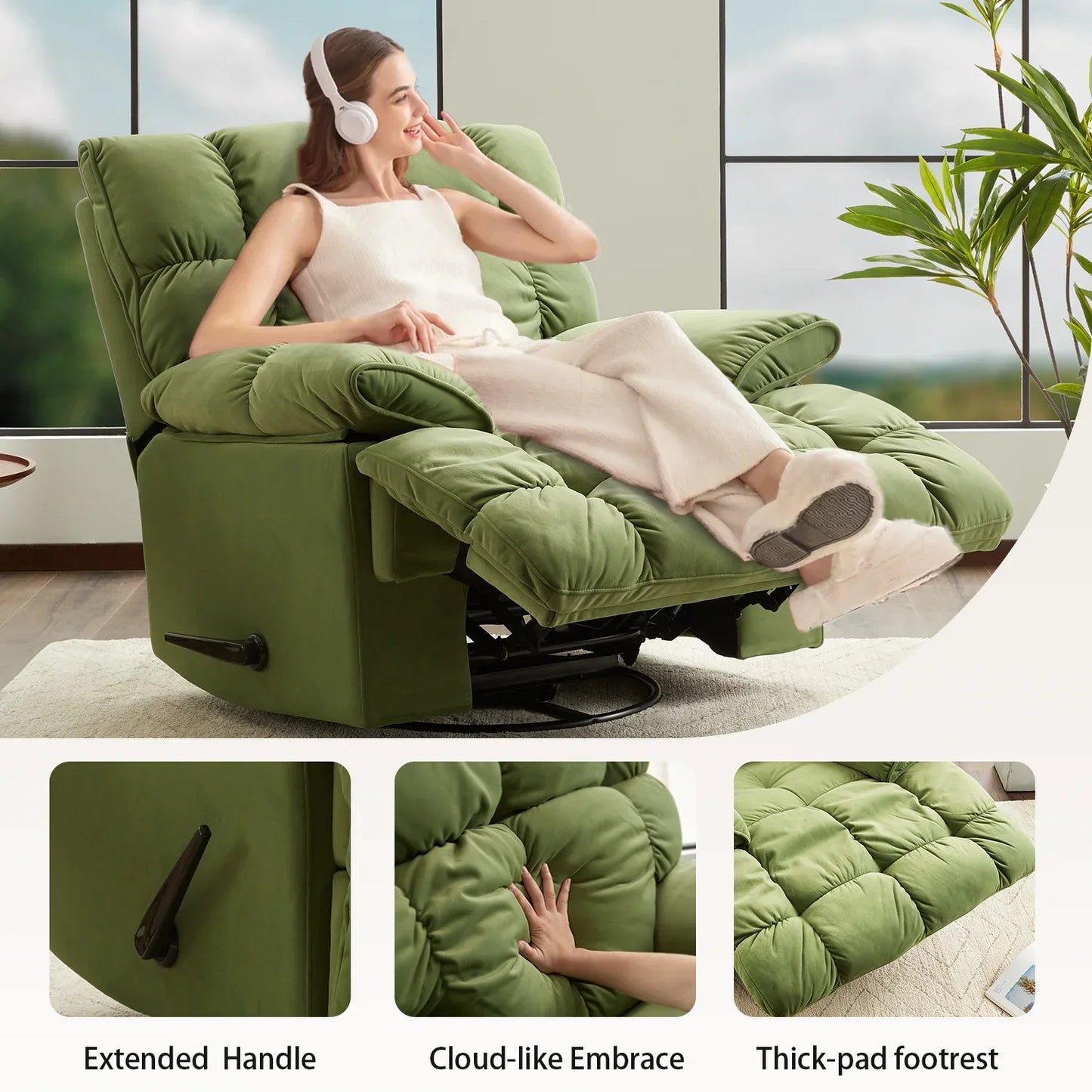 KingSize Rocker Recliner Chair